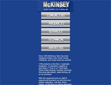 Tablet Screenshot of mckinseysteel.com